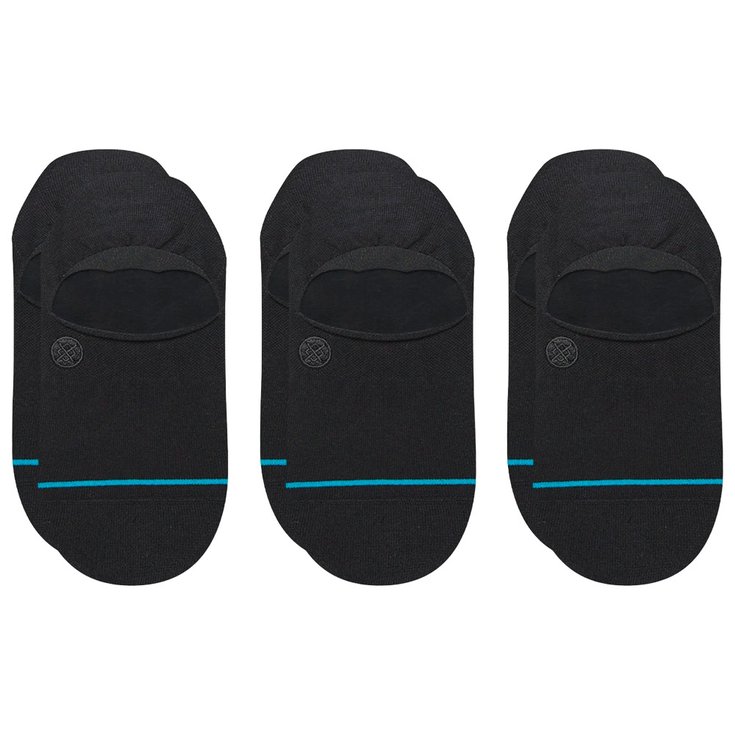 Stance Chaussettes Icon No Show 3 Pack Socks Black Présentation