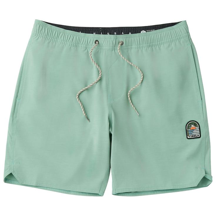 Vissla Boardshort Solid Sets Ecolastic 17.5" Aloe Présentation