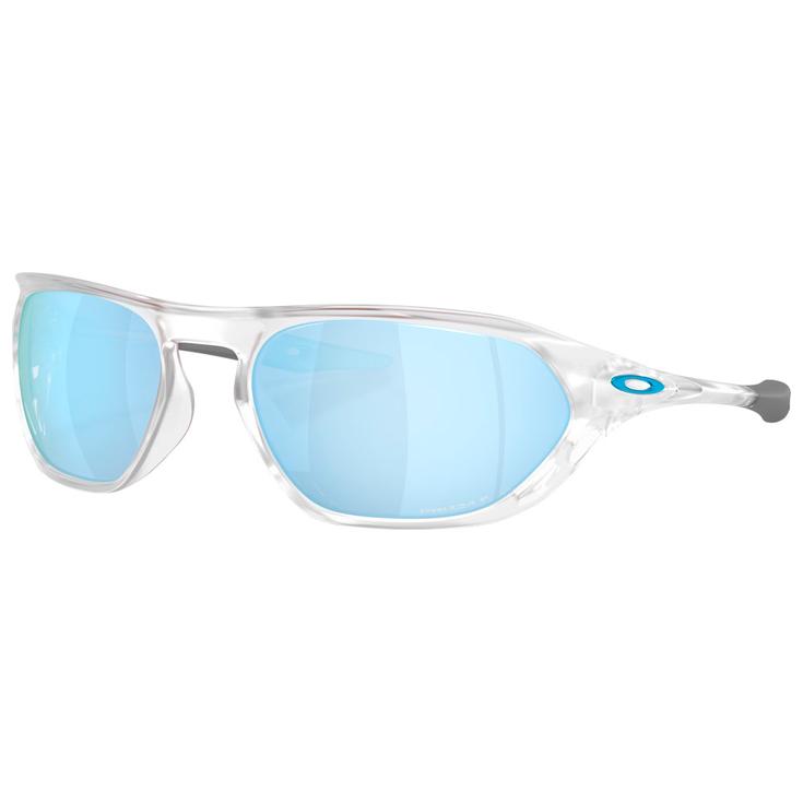 Oakley Lunettes de soleil Cage Jacket Matte Clear Prizm Deep Water Polarized Présentation