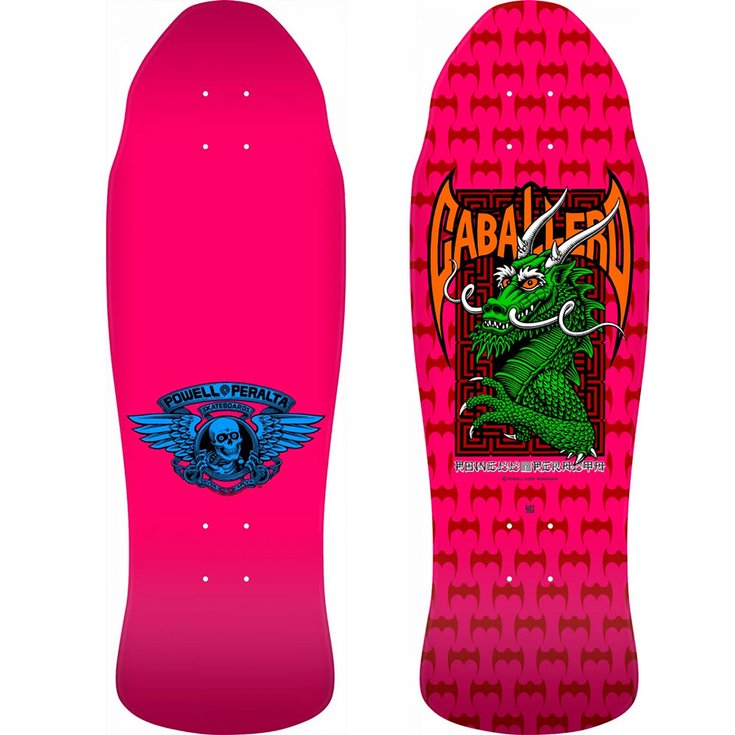 Powell Peralta Plateau de Skateboard Reissue Cab Street Dragon Pink 9.6 X 29.7 Présentation