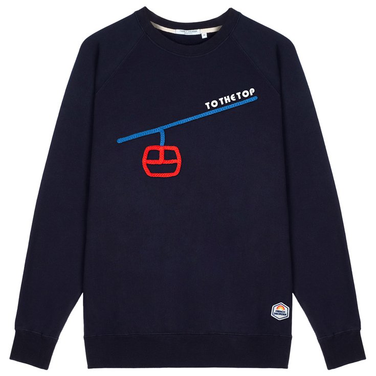 French Disorder Sweat Clyde To The Top Tricotin Navy Présentation