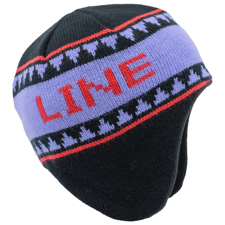 Line Bonnet Heater Beanie Black Présentation