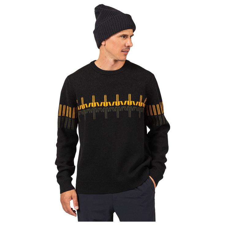 Rossignol Pull Patterned Crewneck Black Présentation