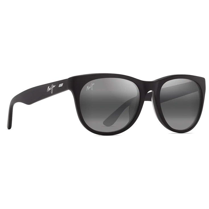 Maui Jim Lunettes de soleil Koaniani Asian Fit Matte Black Neutral Grey Mineral Superthin Présentation