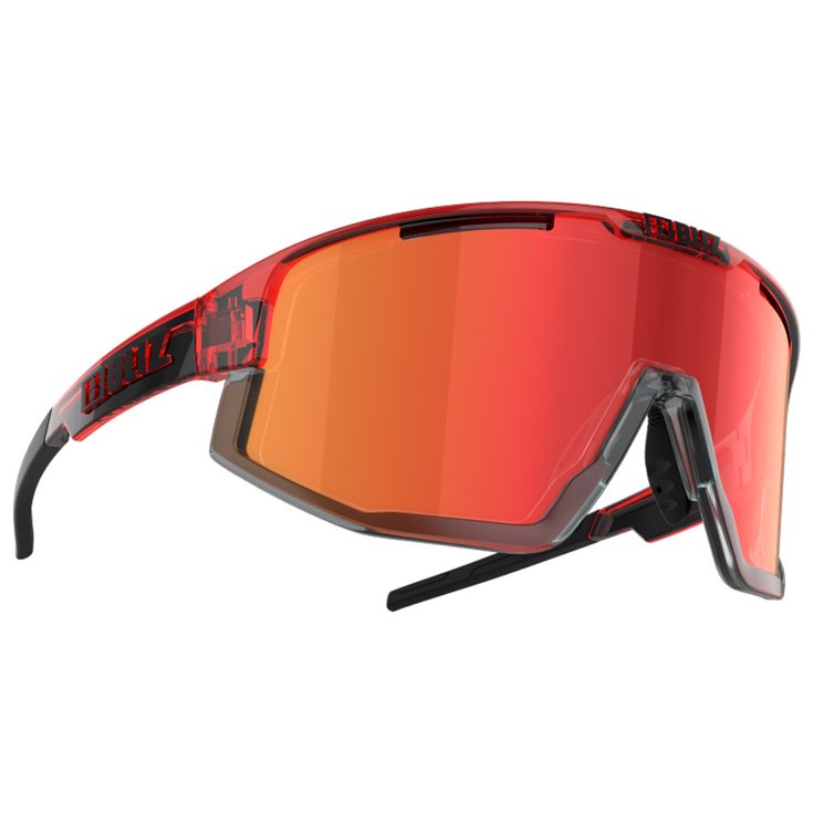Bliz Lunettes de soleil Fusion Old Transparent Red Brown Red Mirror Présentation