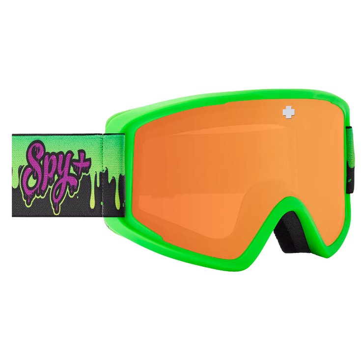 Spy Masque de Ski Crusher Elite Jr Slime Bronze Silver Mirror Présentation