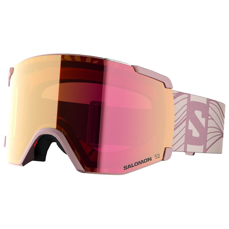 Salomon Masque de Ski S/View Heavenly Pink Multilayer Ruby Présentation