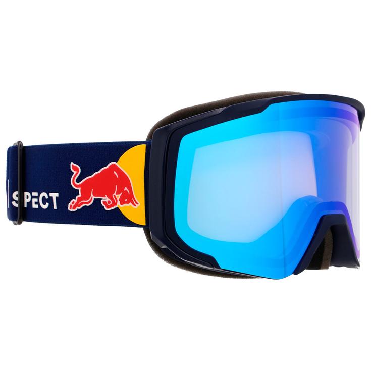 Red Bull Spect Masque de Ski Jibb Matt Blue I-Boost Light Blue Blue Chrom-X Présentation