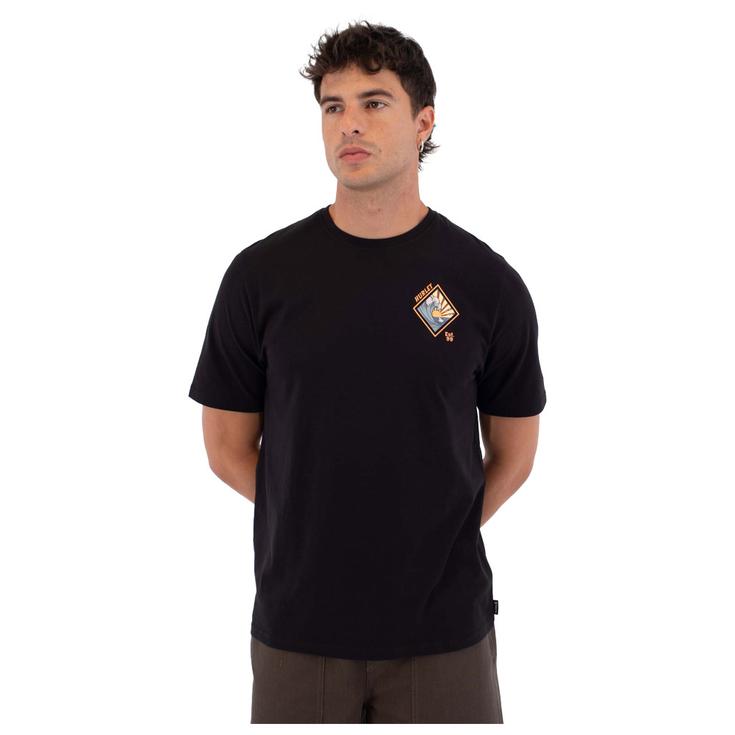 Hurley Tee-shirt Short Sleeve Printing Press Disques Black Présentation