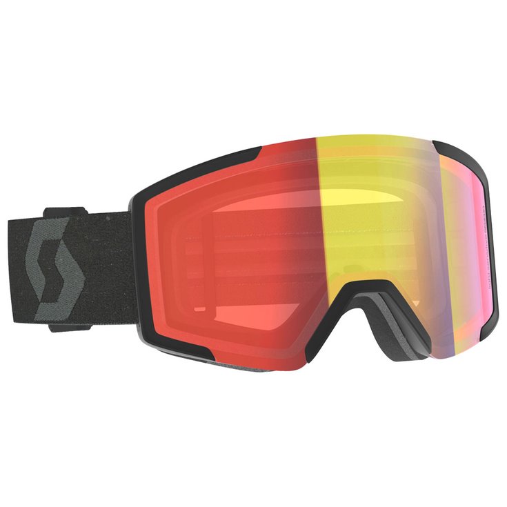 Scott Masque de Ski Shield Mineral Black Light Sensitive Red Chrome Présentation