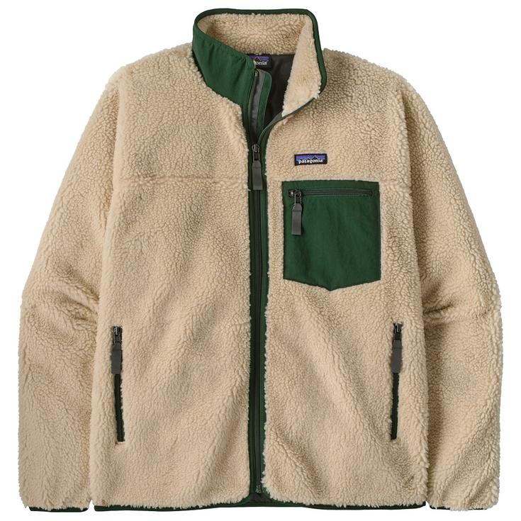 Patagonia Polaire M's Classic Retro X Jacket Dark Natural Treeline Green Présentation