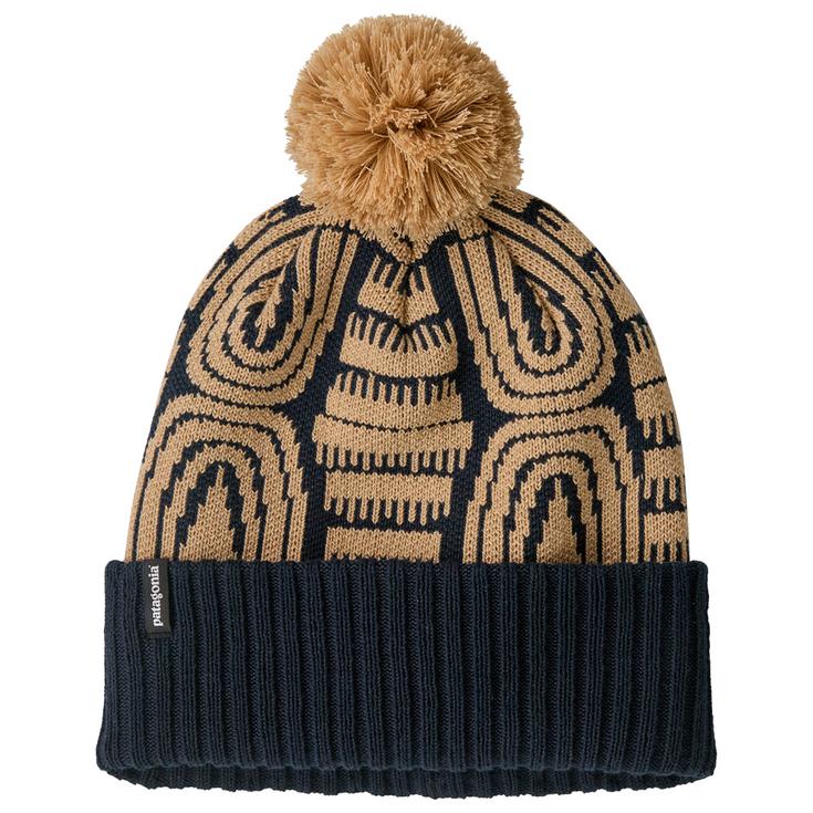 Patagonia Bonnet Powder Town Beanie Flow Sunken Blue Présentation