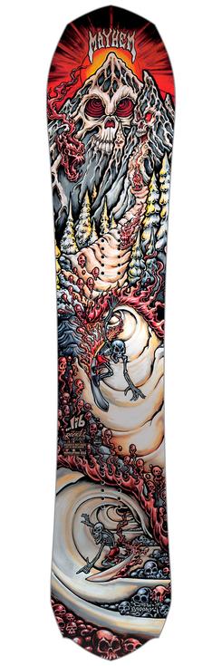 Lib Tech Planche Snowboard Mayhem Rocket Dos