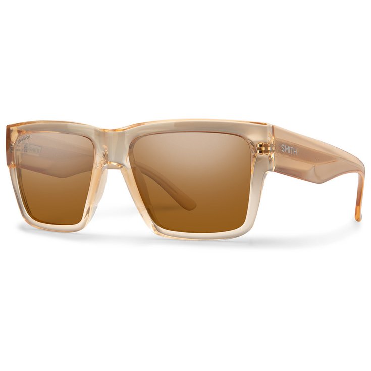 Smith Lunettes de soleil Lineup Champagne Crystal Chromapop Polarized Brown Présentation