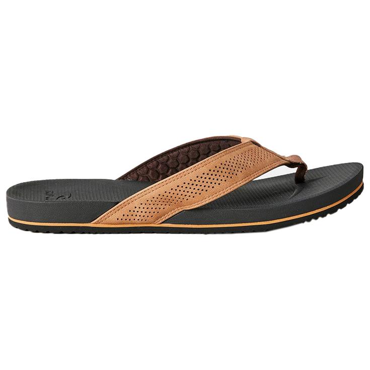 Rip Curl Tongs Chiba 2.0 Bloom Open Toe Brown Black Présentation