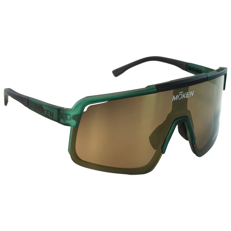 Moken Vision Lunettes de soleil Kurtiss-Dh Kaki Copper Cat.3 Polarized + Clear Cat.0 Présentation