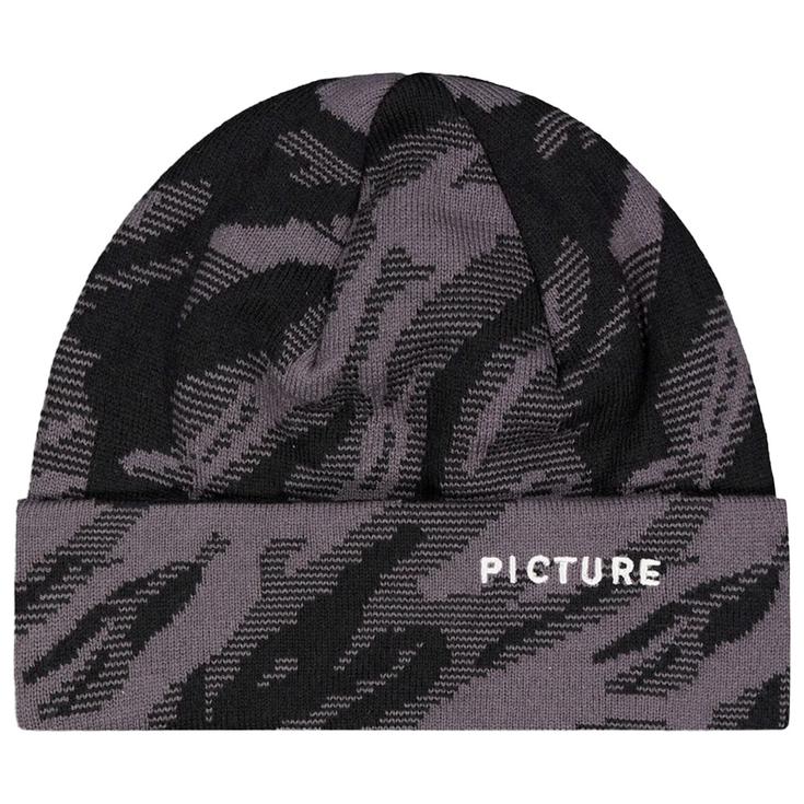 Picture Bonnet Ribbing Beanie Black Présentation