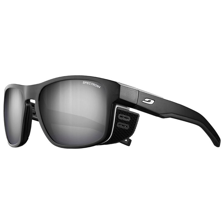 Julbo Lunettes de soleil Shield M Translucide Mat Noir Spectron 4 Présentation