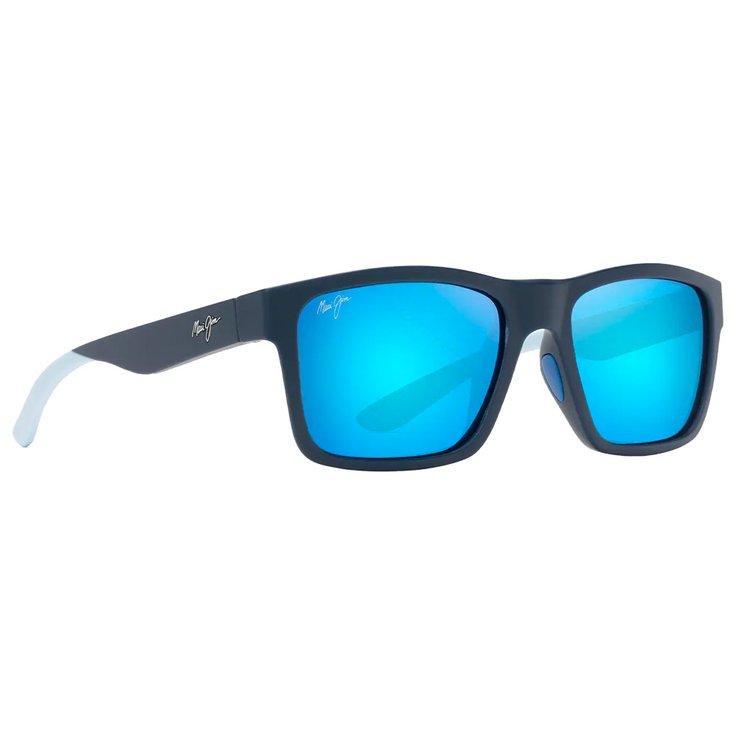 Maui Jim Lunettes de soleil The Flats Bleu Marine Clair Blue Hawaii Mineral Superthin Présentation