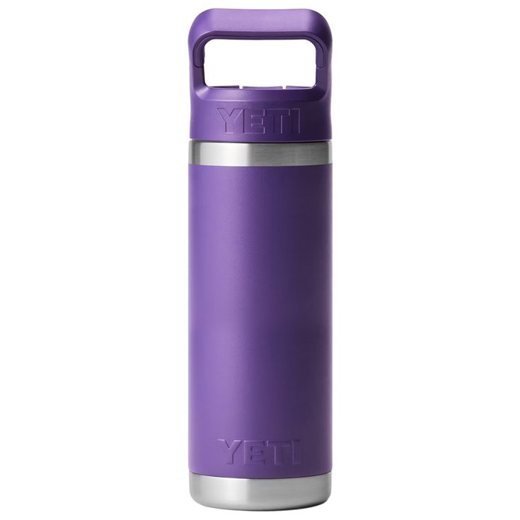 Yeti Gourde Rambler 18 Oz (532 ml) Straw Bottle Peak Purple Présentation