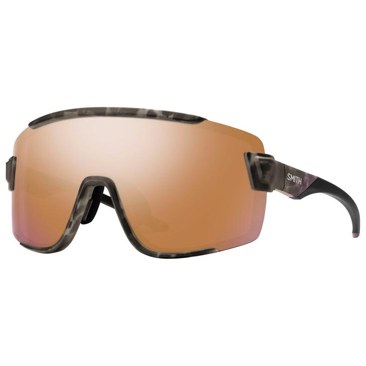 Smith Lunettes de soleil Wildcat Matte Salt Haze Chromapop Rose Gold Mirror + Clear Présentation