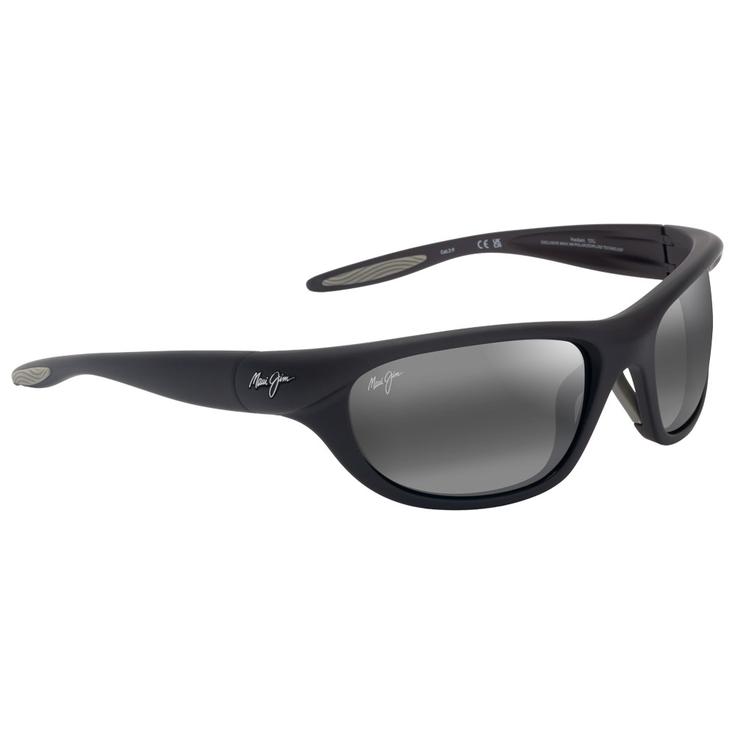 Maui Jim Lunettes de soleil Haulani Matte Black Neutral Grey Minéral Superthin Présentation