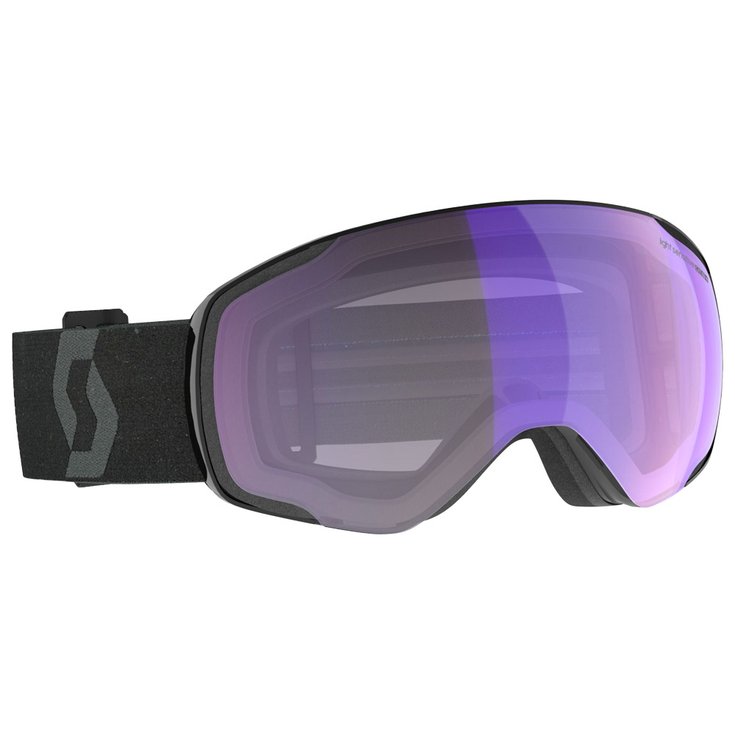 Scott Masque de Ski Vapor Mineral Black Light Sensitive Blue Chrome Présentation