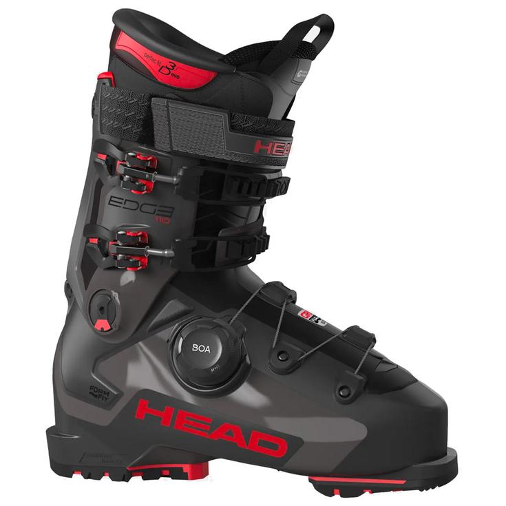 Head Chaussures de Ski Edge 110 Hv Gw Boa Anthracite Red Côté