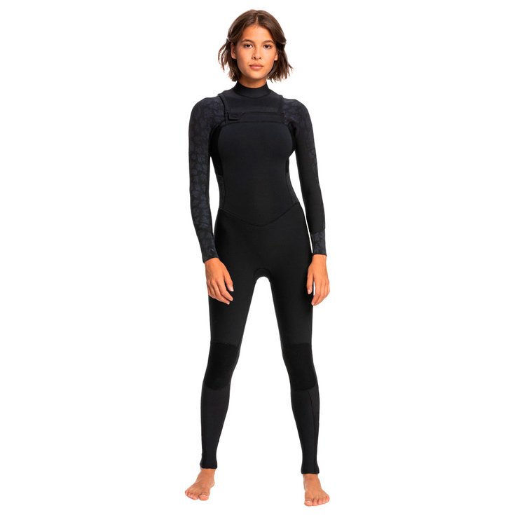 Roxy Combinaison Intégrale Swell Series 5/4/3 Front Zip Black Présentation