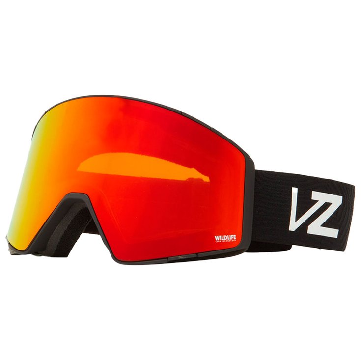 Von Zipper Masque de Ski Capsule Black Satin Widlife Fire Chrome + Yellow Présentation