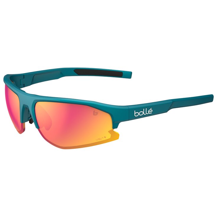 Bollé Lunettes de soleil Bolt 2.0 S Creator Teal Metallic Volt+ Ruby Polarized Présentation