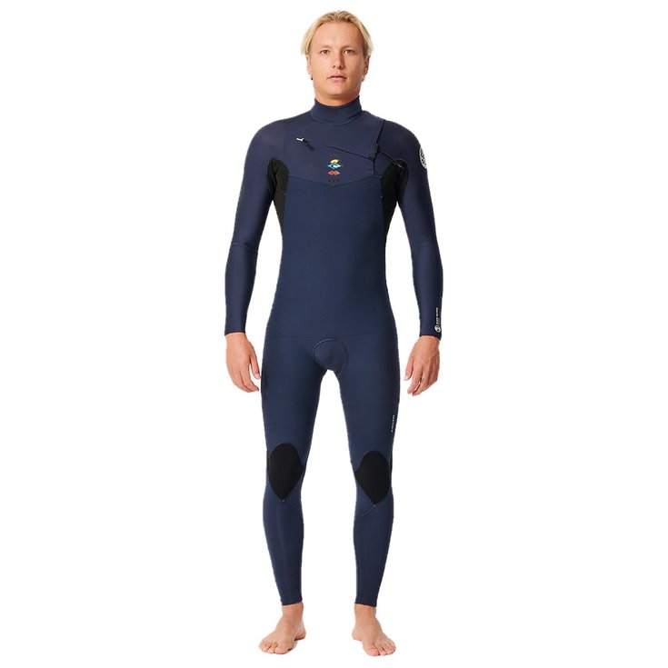 Rip Curl Combinaison Intégrale Dawn Patrol 4/3 Front Zip Dark Navy Présentation