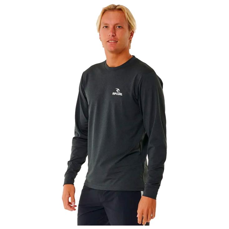 Rip Curl Top Manches Longues Stack Upf L/S Black Marle Présentation