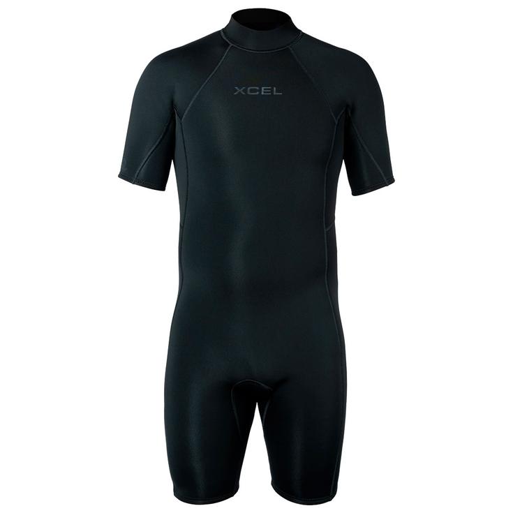 Xcel Shorty Axis S/S Back Zip 2Mm Black Présentation