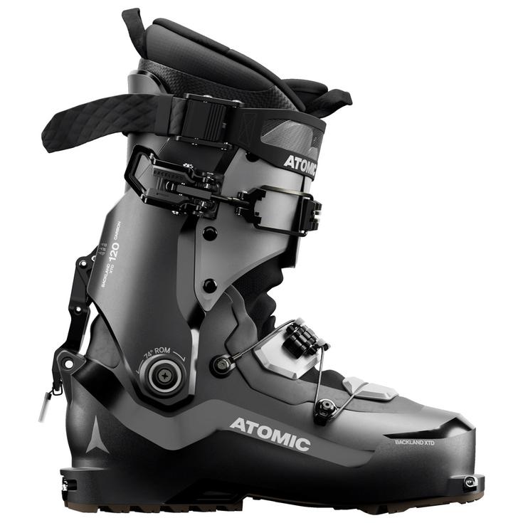 Atomic Chaussures de Ski Randonnée Backland Xtd Carbon 120 Gw Black Silver Devant