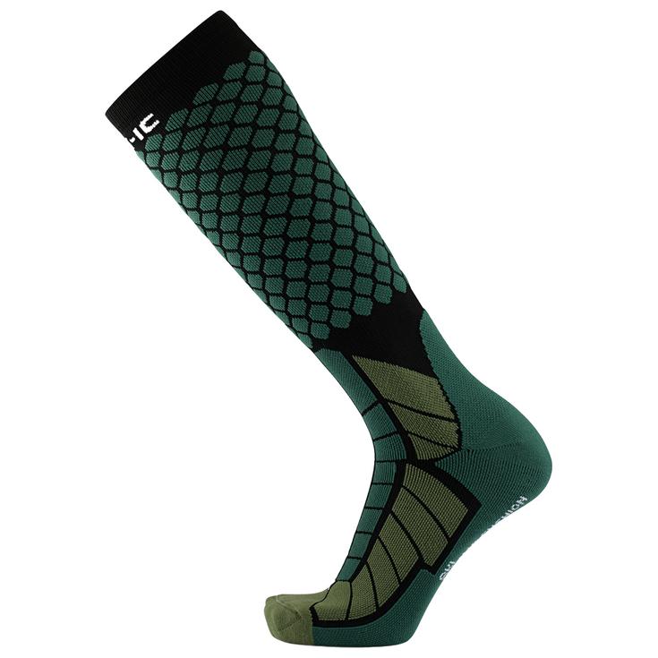 Therm-Ic Chaussettes Ski Magma Cushion Camo Green Black Présentation