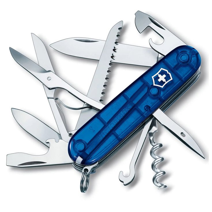 Victorinox Couteaux (couverts) Huntsman Blue Translucide Présentation