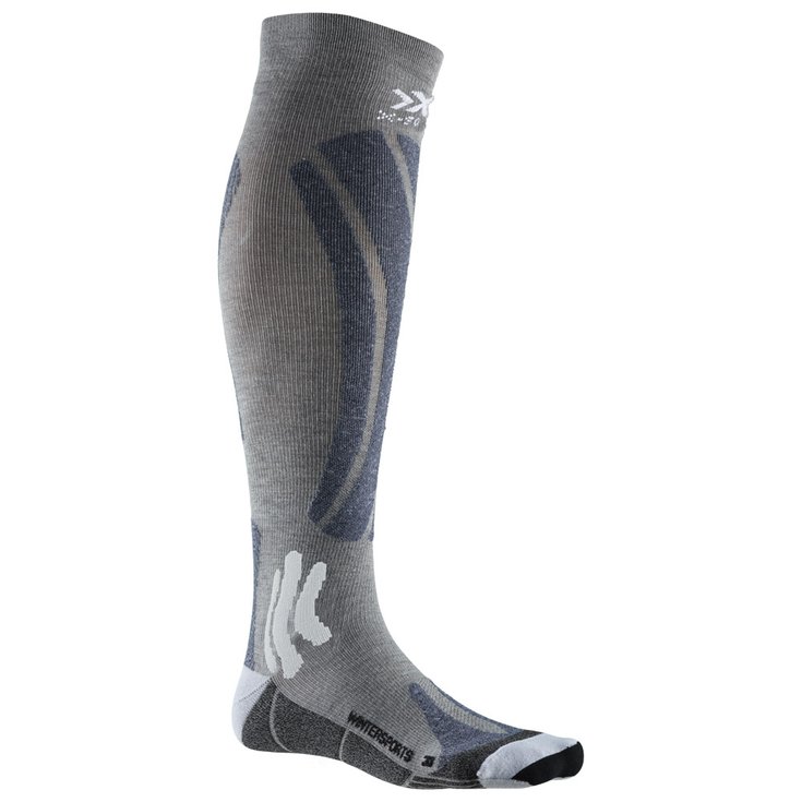 X Socks Chaussettes Ski Merino Winterports 4.0 Black Grey White Présentation