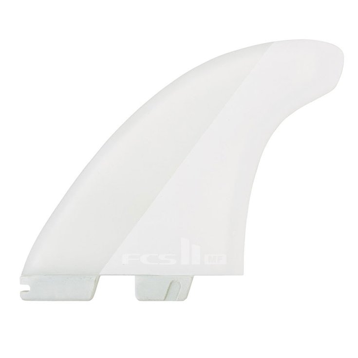 Fcs Ailerons Surf II Mick Fanning Twin + 1 White Profil