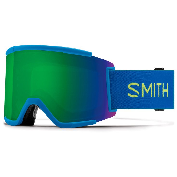 Smith Masque de Ski Squad XL Electric Blue Chromapop Sun Green Mirror + Chromapop Storm Yellow Flash 