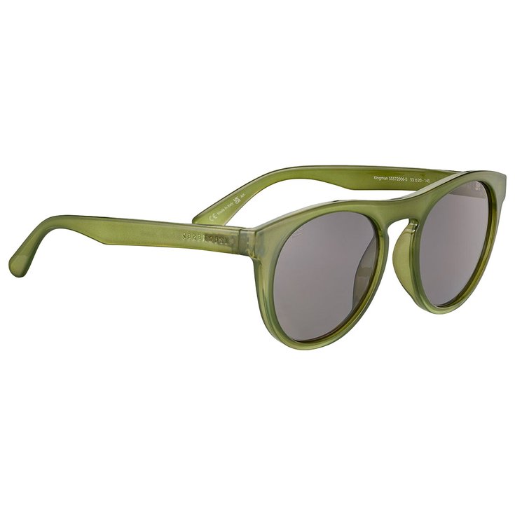 Serengeti Lunettes de soleil Kingman Shiny Milky Khaki Saturn Polarized Smoke Présentation