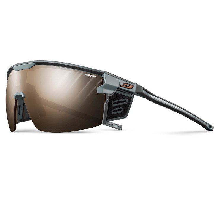 Julbo Lunettes de soleil Ultimate Cover Gris Foncé Reactiv Performance 2-4 Présentation