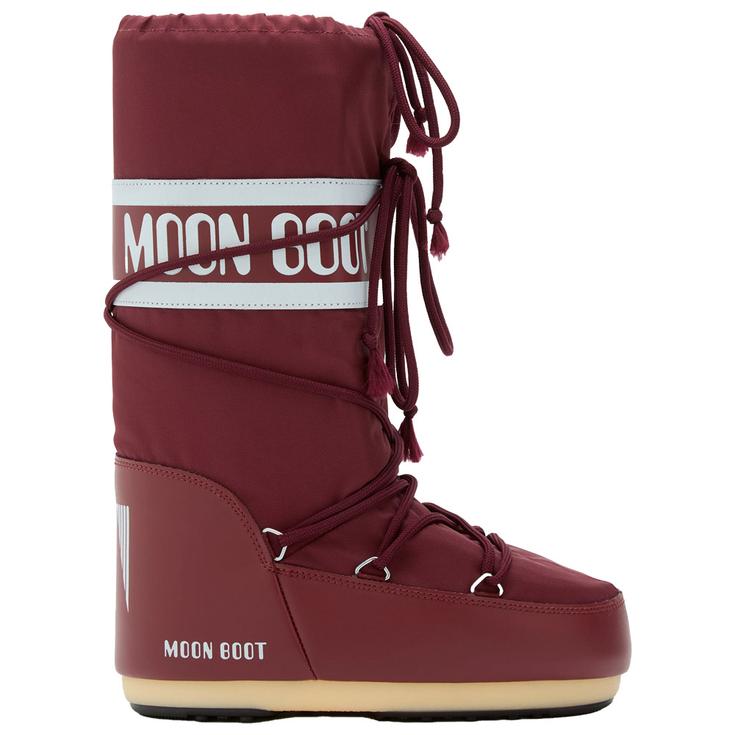 Moon Boot Chaussures après-ski Icon Nylon W Burgundy Présentation