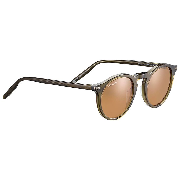 Serengeti Lunettes de soleil Raffaele Shiny Crystal Dark Green Mineral Polarized Drivers Présentation