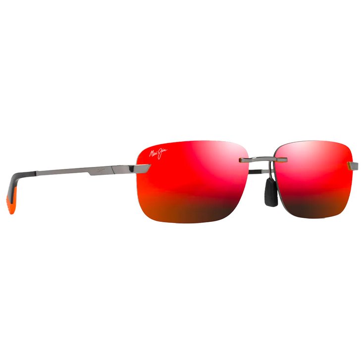 Maui Jim Lunettes de soleil Lanakila Ruthénium Clair Brillant Hawaii Lava MauiPure Présentation