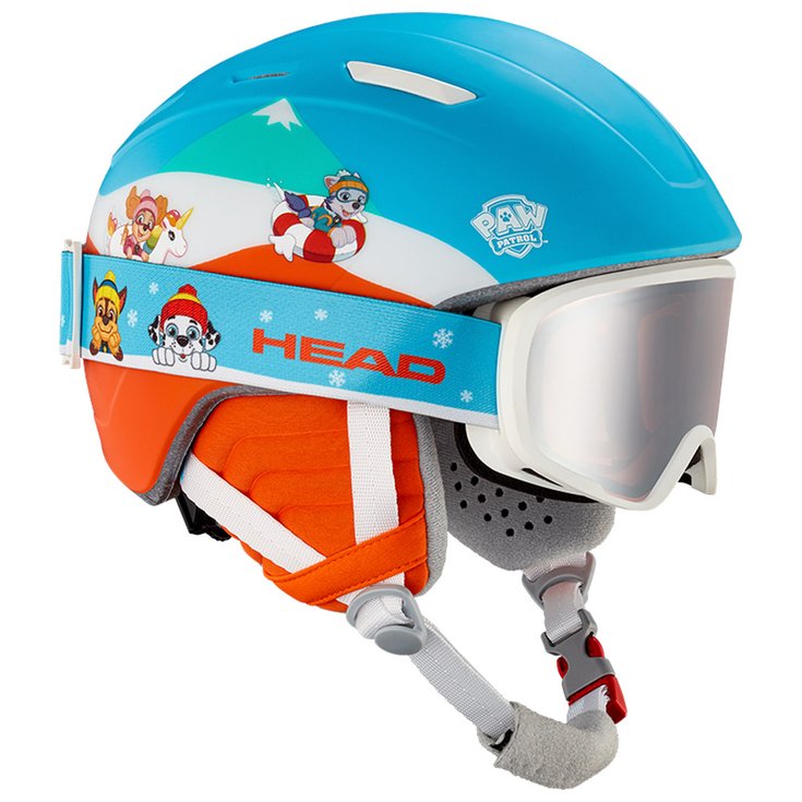 Head Casque visière Mojo Set Paw Silver Red Présentation