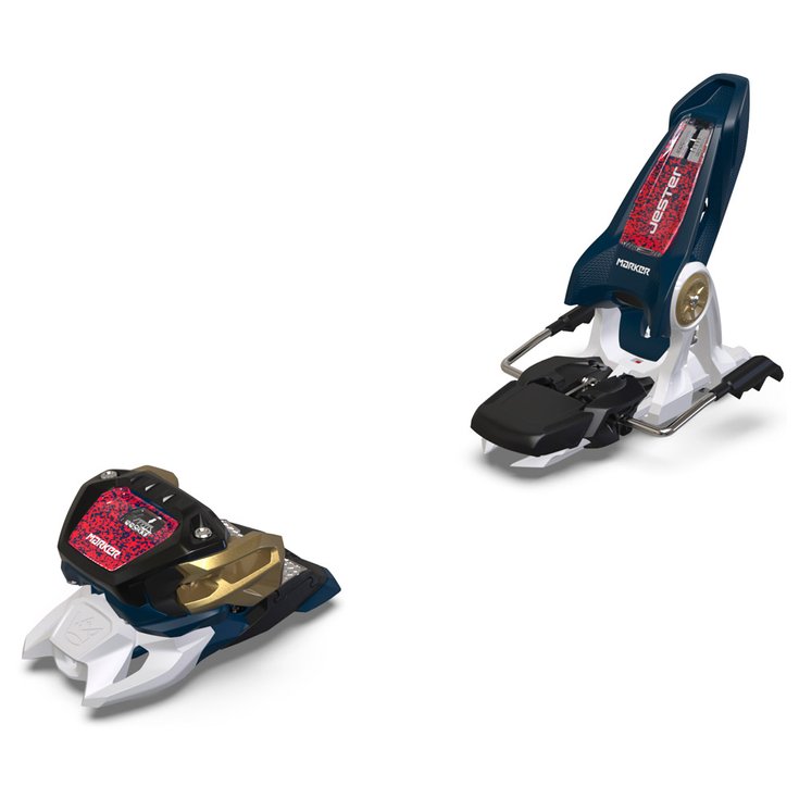 Marker Fix Ski Jester 16 110mm Blue White Red Présentation