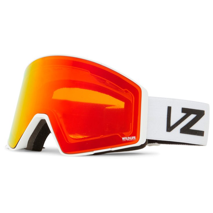 Von Zipper Masque de Ski Capsule White Gloss Widlife Fire Chrome + Yellow Présentation