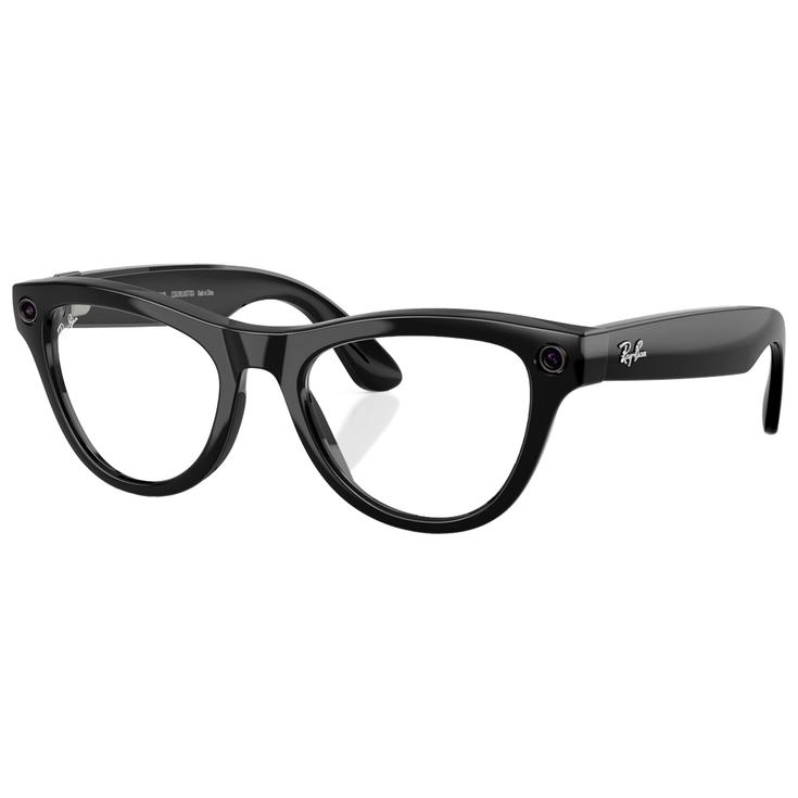 Ray Ban Lunettes de soleil Meta Skyler Gen 2 Shiny Black Transition Amethyst Incolore Présentation