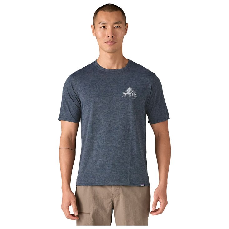 Patagonia Tee-shirt de rando M's Cap Cool Daily Graphic Chouinard Crest Smolder Blue X Dye Présentation